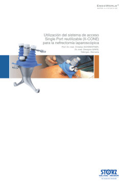 Utilización del sistema de acceso Single Port reutilizable (X-CONE