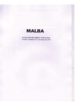 Estados contables 2014 - Malba