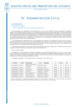 IV. Administración Local - Gobierno del Principado de Asturias