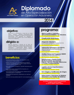 DIPLOMADO 2014-1 - AS Comercio Exterior