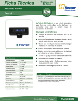 Fichas Tecnicas TDA 2014_PENTAIR.ai - Novem