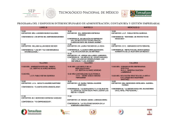 i simposium interdisciplinario - Instituto Tecnológico de Matamoros