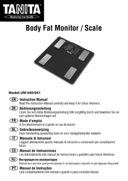 Body Fat Monitor / Scale - Fysiopartner AS