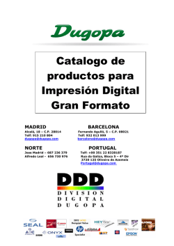 Catalogo de productos para Impresión Digital Gran Formato - Dugopa