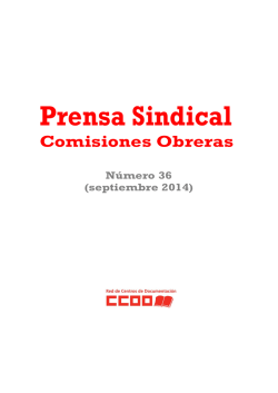 Prensa Sindical - CCOO
