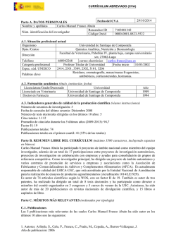 CV Abreviado Carlos Manuel Franco Abuín.pdf - Universidade de