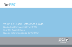 VeriPRO Quick Reference Guide - Howard Leight