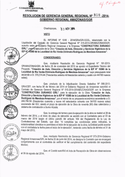 γ ・ - Gobierno Regional de Amazonas