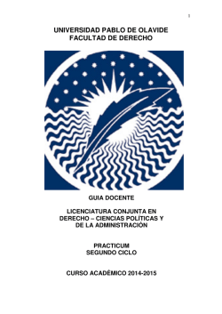 Guía Practicum de la Licenciatura Conjunta en Derecho y Ciencias