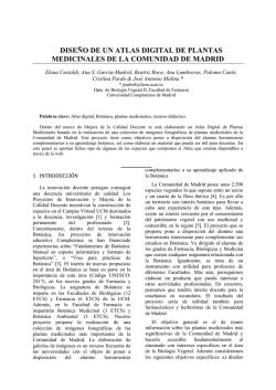 dise&ntilde;o de un atlas digital de plantas medicinales de la comunidad