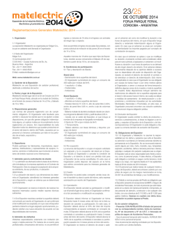 Reglamento General - Matelectric