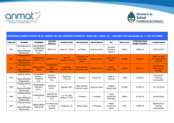 LISTADO ACTUALIZADO AL 1° DE OCTUBRE. - Colegio de