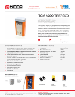 TOM 4000 TRIFÁSICO - Kinno
