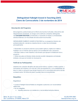 Distinguished Fulbright Award in Teaching (DAT) - Coordinaci&oacute;n