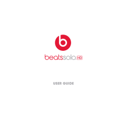 USER GUIDE - Beats By Dre