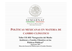 Políticas mexicanas CC SEMARNAT.pptx - Capacity4Dev