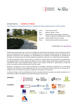 Jornada técnica: Castellón, 3ª edición - IECA