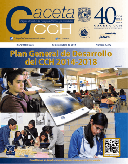 Gaceta 1372 - CCH - UNAM