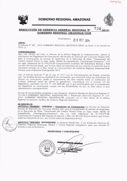Gerencia General - Gobierno Regional de Amazonas