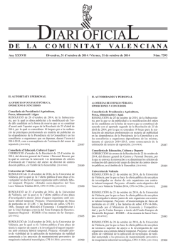 DOCV sencer (pdf 10.107KB) - Diari Oficial de la Comunitat