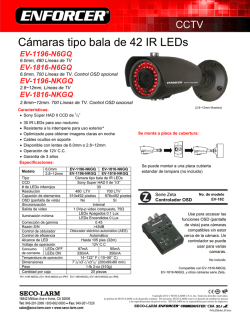 Cámaras tipo bala de 42 IR LEDs - Seco-Larm