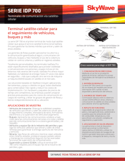 SERIE IDP 700 - SkyWave Mobile Communications