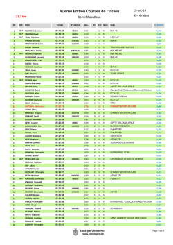 Semi Marathon - ChronoPro