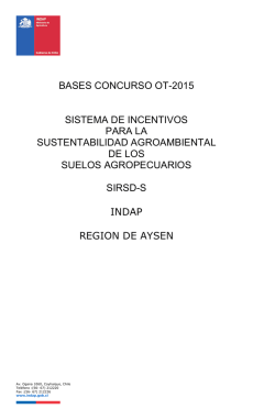 Bases Concurso OT-2015 SIRSD-S INDAP Aysén