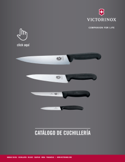 CAT&Aacute;LOGO DE CUCHILLER&Iacute;A - Victorinox