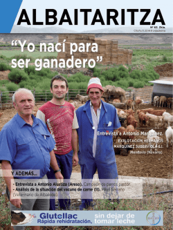 N&ordm; 63. Zkia. Oto&ntilde;o l 2014 l Udazkena - Albaitaritza