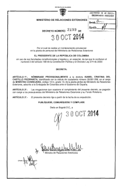 3ooer2014 - Presidencia de la República de Colombia