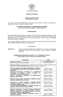 descargue acuerdo número 160 - Universidad de Nariño