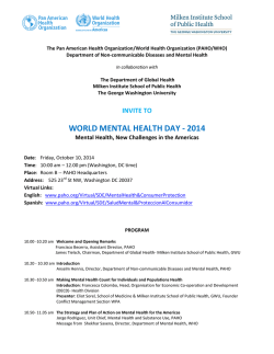 WORLD MENTAL HEALTH DAY 2006 - WPA 2015