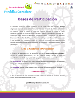 Descarga aqu&iacute; la Convocatoria - Expociencias.net