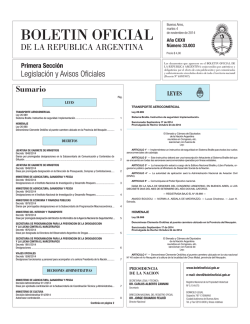 B.O. del d&iacute;a: 04/11/2014 - elDial.com