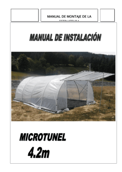 MANUAL DE MONTAJE DE LA ESTRUCTURA - Macoglass