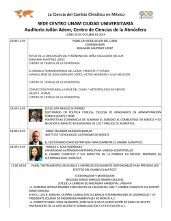 SEDE CENTRO UNAM CIUDAD UNIVERSITARIA Auditorio - pincc