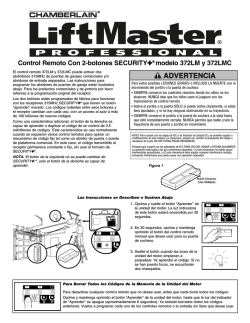 ADVE ADVER ADVERTENCIA - LiftMaster