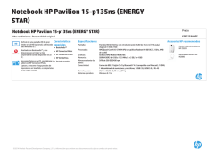 HP Tablet Fact Tag A4 - Hewlett Packard