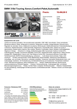 BMW 318d Touring Xenon,Comfort-Paket,Automatik Precio: 18.690,00