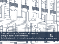 Perspectivas de la economía mexicana y el - Banco de México