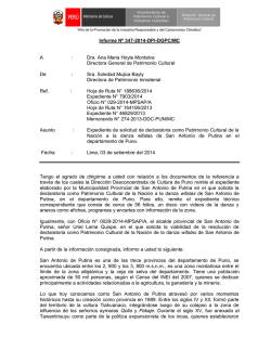 Memorando N° 036-2010-DRECPC/ INC