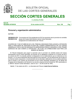 Sección Cortes Generales Serie B: Régimen Interior - Congreso de