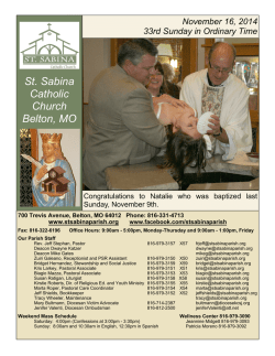 Current (PDF) - Saint Sabina Parish