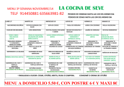 MENU SEMANAL 4 OCTUBRE DE 2014.pdf - La Cocina de Seve