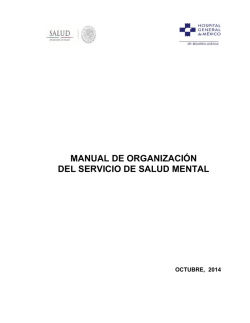 Manual de Organización - Hospital General de México