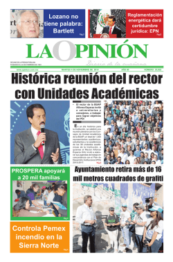 Histórica reunión del rector con Unidades Académicas - La Opinión