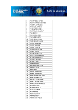 Lista de Vitalicios