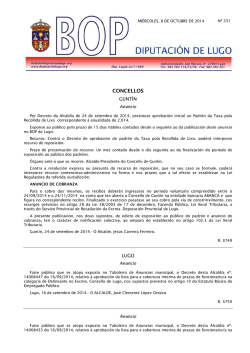 CONCELLOS - Deputación de Lugo