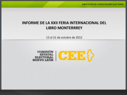Presentación de PowerPoint - Comisión Estatal Electoral Nuevo León